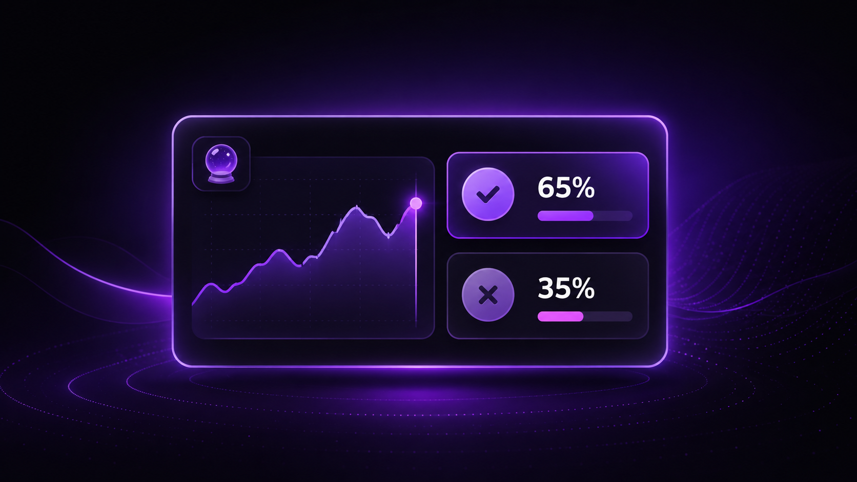 The Polymarket prediction-market interface shown on a laptop with a League of Legends esports market and a purple price chart