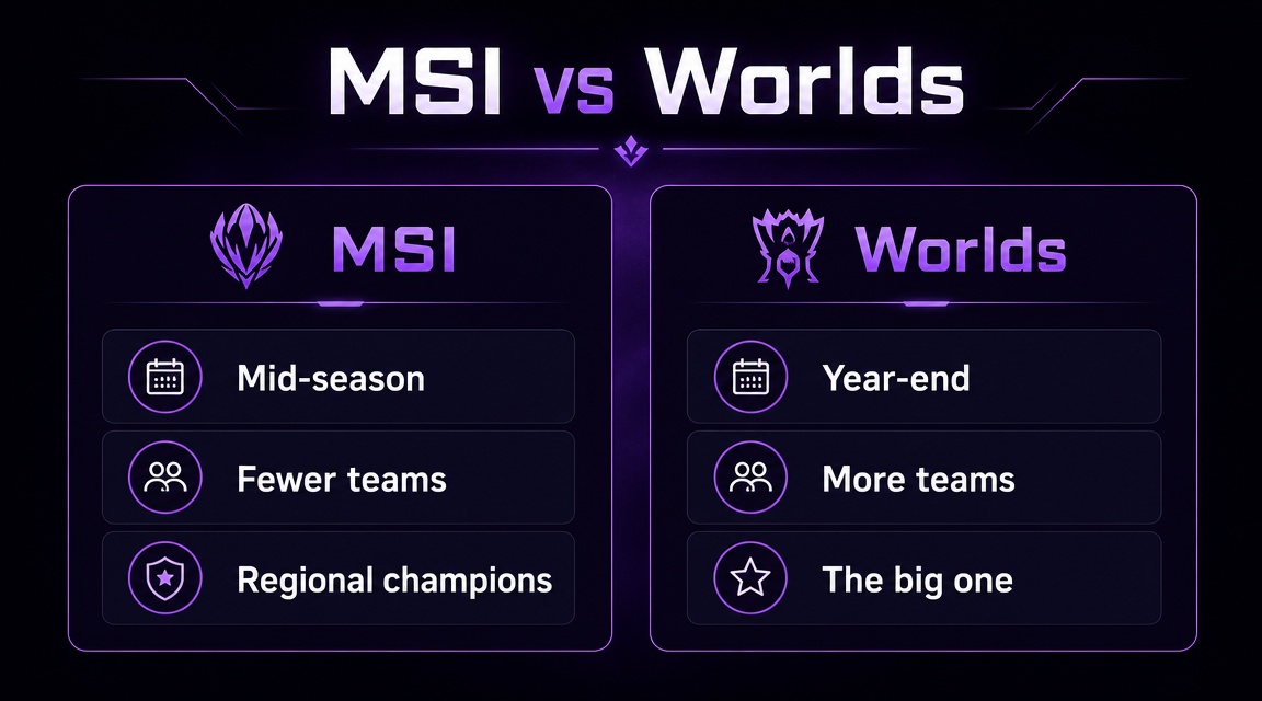 MSI versus Worlds compared
